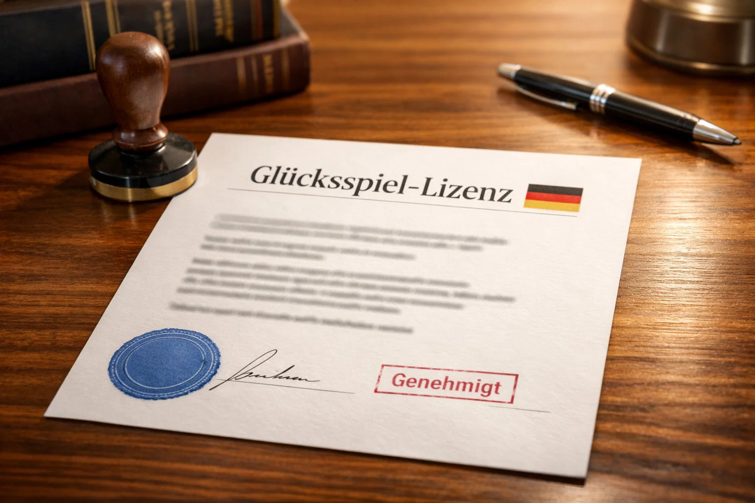 Offizielle Lizenzurkunde für legale Pferdewetten in Deutschland