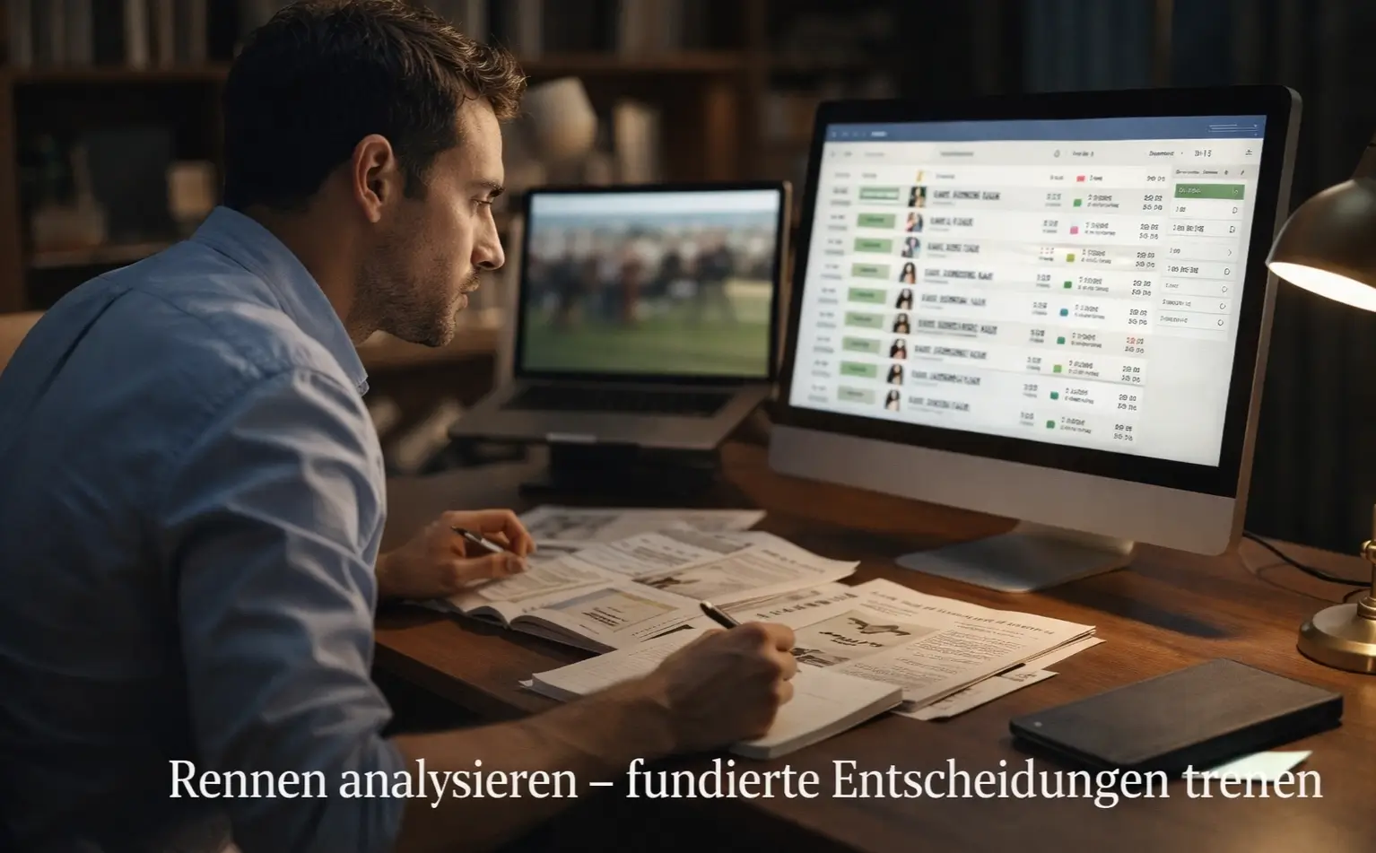 Professioneller Wetter analysiert Pferderennen-Statistiken